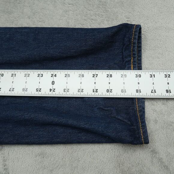Levi's 501 Jeans Men's Fits 38x30 (Size 40x32) Blue Original Straight Denim Dark - Picture 4 of 16